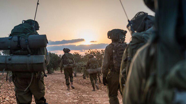 IDF forces practice near Syrian border (Photo: IDF Spokesperson's Unit)