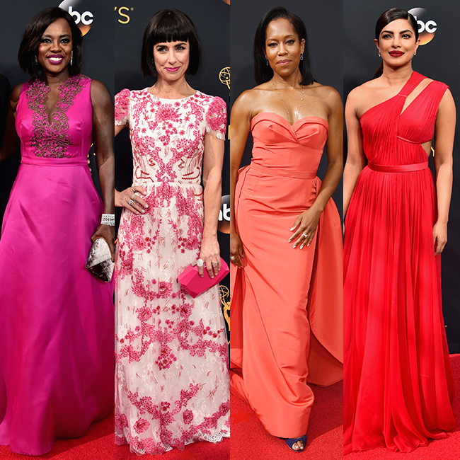 מימין לשמאל: פרינקה צ'ופרה, רג'ינה קינג, קונסטנס זימר וויולה דיוויס (צילום: gettyimages)