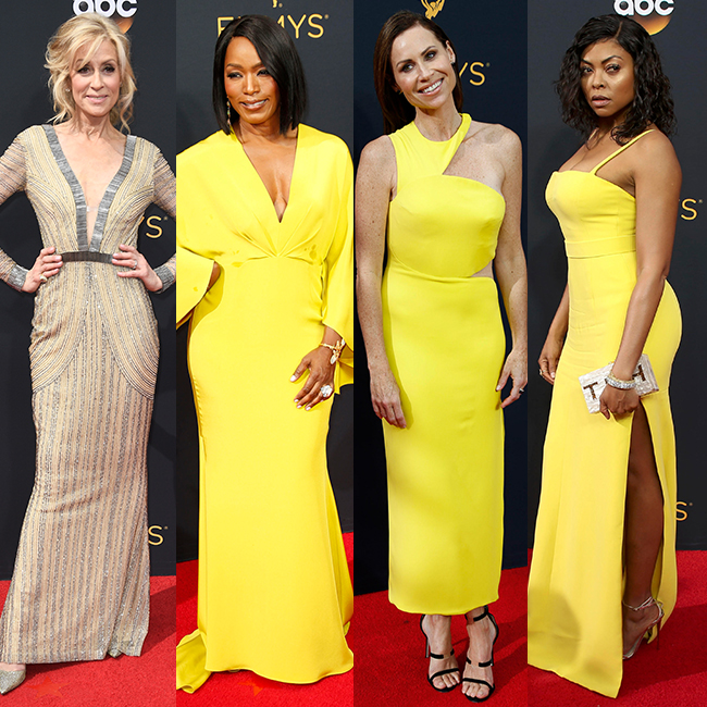 מימין לשמאל: טראג'י פי הנסון, מיני דרייבר, אנג'לה באסט וג'ודית לייט (צילום: gettyimages)