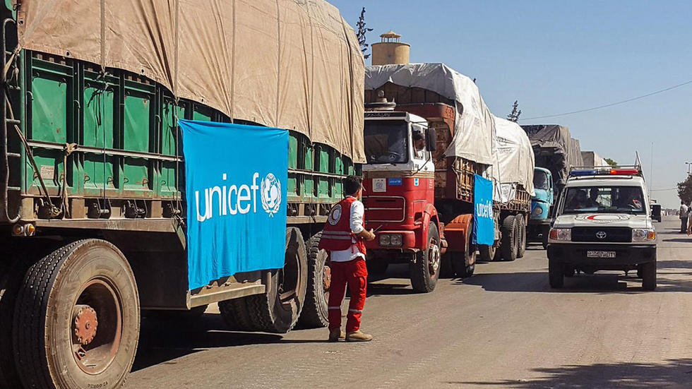 A UN aid convoy in Syria (Photo: EPA)