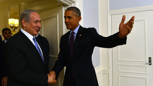 Obama and Netanyahu. A bit of renewed flattery towards the Jewish vote has never done any harm (Photo: Kobi Gideon, GPO)