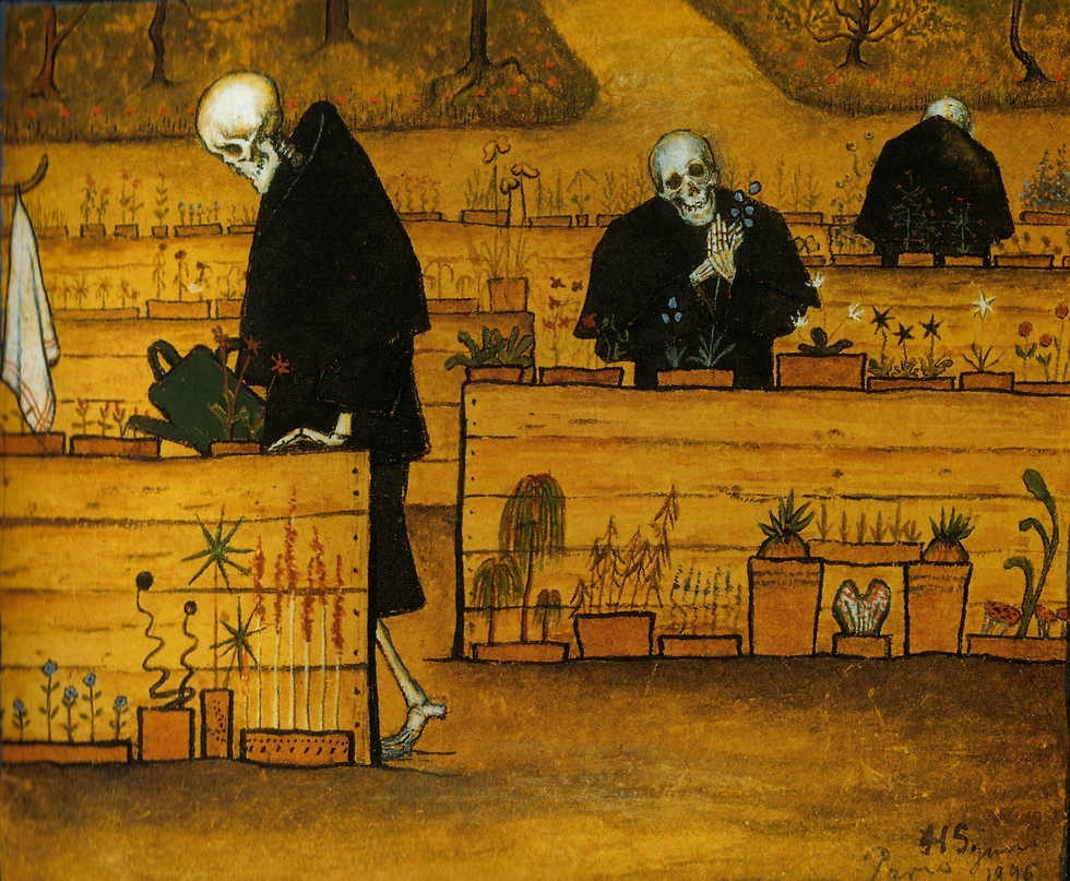 גן המוות של הוגו סימברג, 1896 (ציור: הוגו סימברג) (ציור: הוגו סימברג)