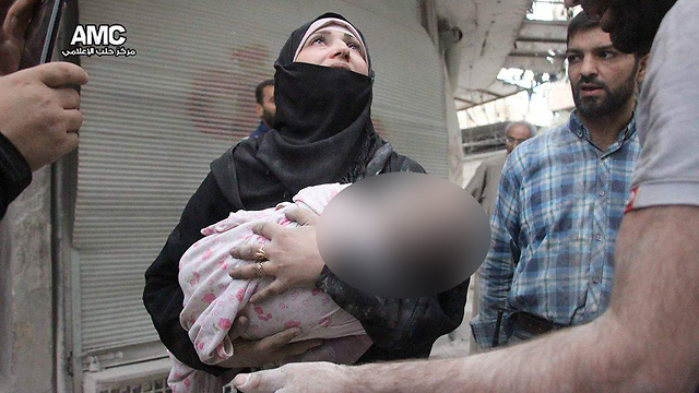 Baby wounded in airstrikes