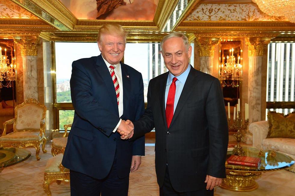 Netanyahu and Trump in New York before the US elections. This time, the president will present the prime minister with a warning sign (Photo: Kobi Gideon, GPO)