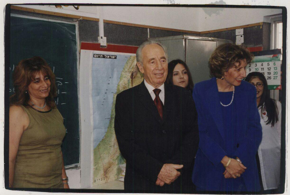When Peres visited the school in 2000 (Photo: Barel Ephraim)