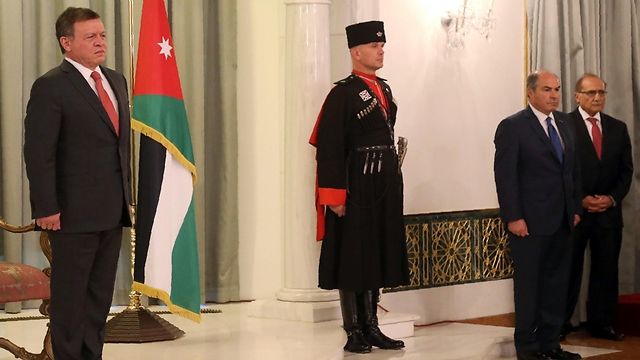 King Abdullah II of Jordan at the swearing in ceremony (Photo: AFP)