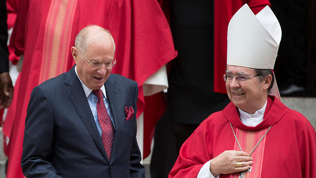 ustice Anthony Kennedy speaks with a member of the clergy after attending the 64th Annual Red Mass at the Cathedral of St. Matthew the Apostle in Washington (Photo: Reuters)
