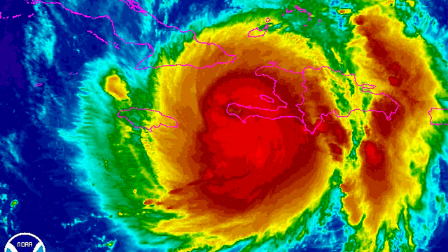צילום לוויין של הוריקן "מתיו" (צילום: רויטרס) (צילום: רויטרס)