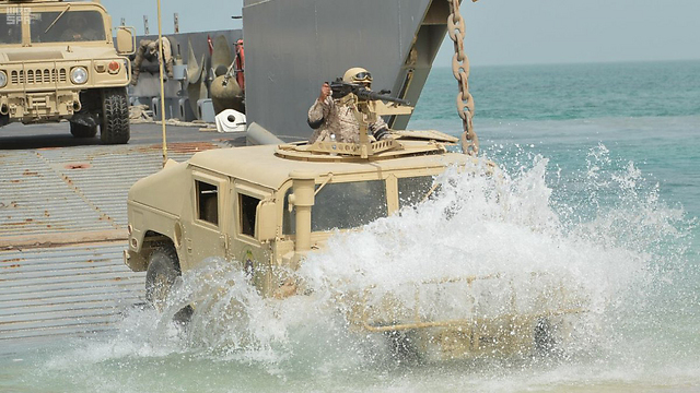 Saudi naval exercises utilizing US weapons