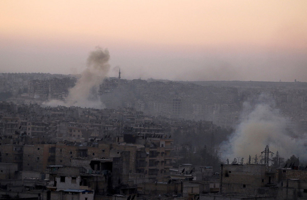 Aerial bombing of Aleppo (Photo: Reuters)