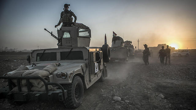 Kurdish forces on their way to Mosul. (Photo: EPA)