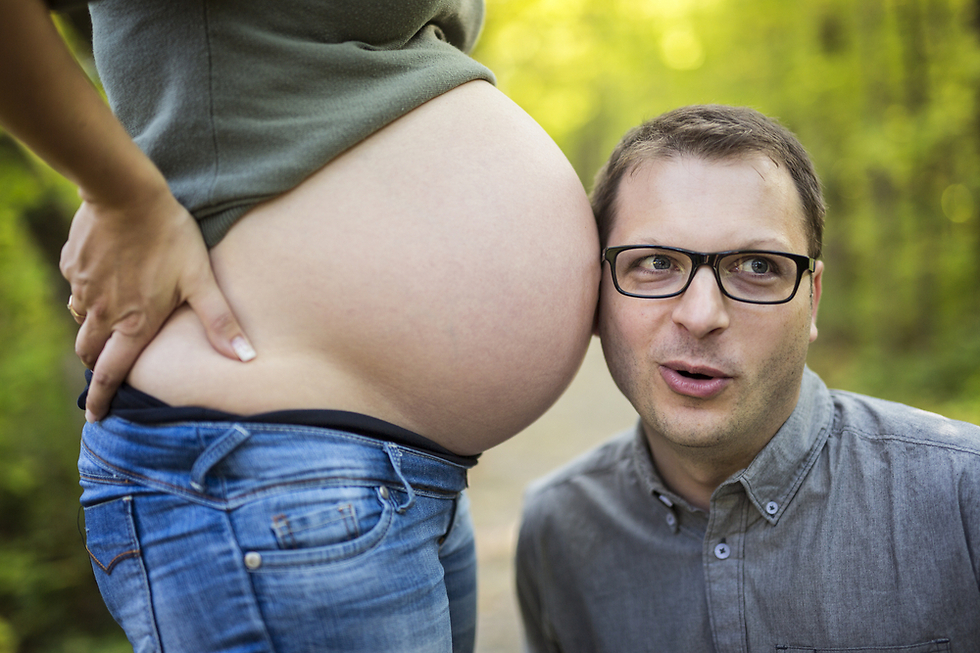 בקורס הכנה ללידה, הבטן היא סמל סטטוס (צילום: Shutterstock) (צילום: Shutterstock)