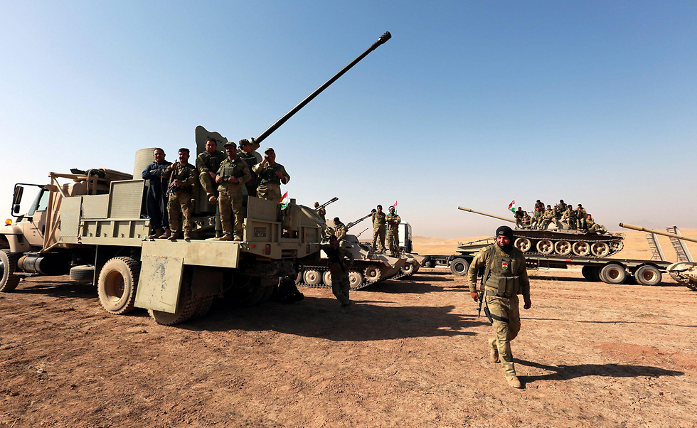 כוחות הפשמרגה הכורדיים (צילום: EPA) (צילום: EPA)