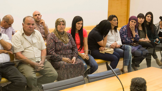 Relatives of the Zbeidats in court (Photo: Ido Erez) (Photo: Ido Erez)