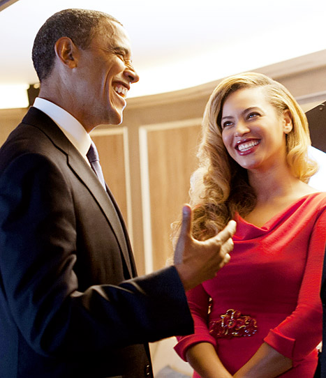 צחוקים איתך, ביונסה. כבוד הנשיא והמלכה בי (צילום: gettyimagess) (צילום: gettyimagess)