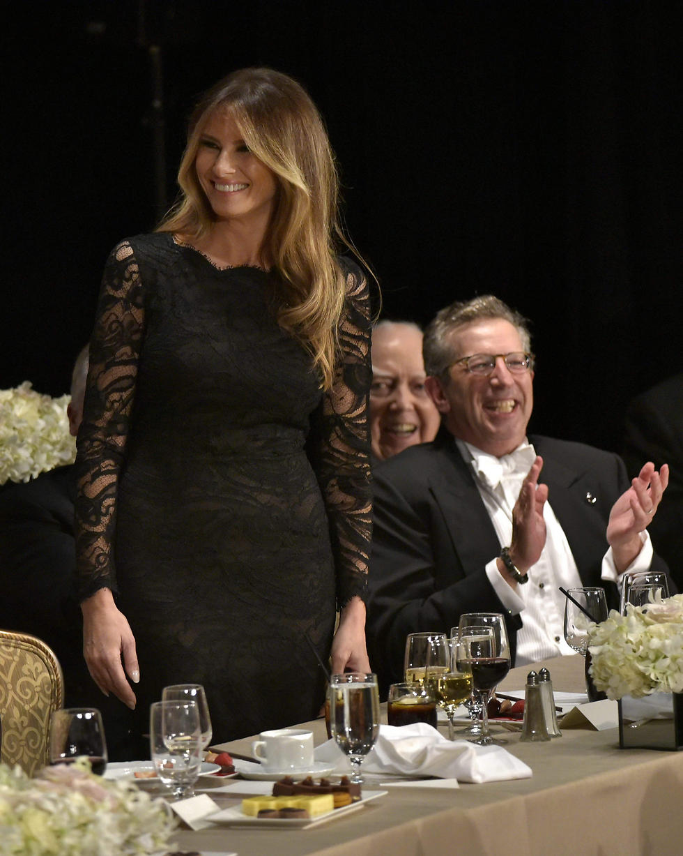 Melania Trump at the dinner (Photo: AFP)
