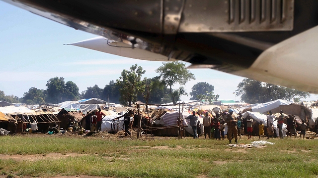 UN aird plane at a refugee camp in Central African Republic (Photo: AFP)