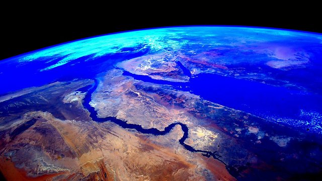 The Nile River and Israel (Photo: Scott Kelly)