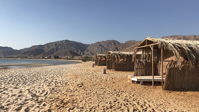 Beach huts in the Sinai (Photo: Tiki Golan)