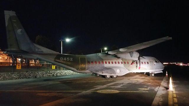The Fijian president's plane in Eilat (Photo: Meir Ochion)