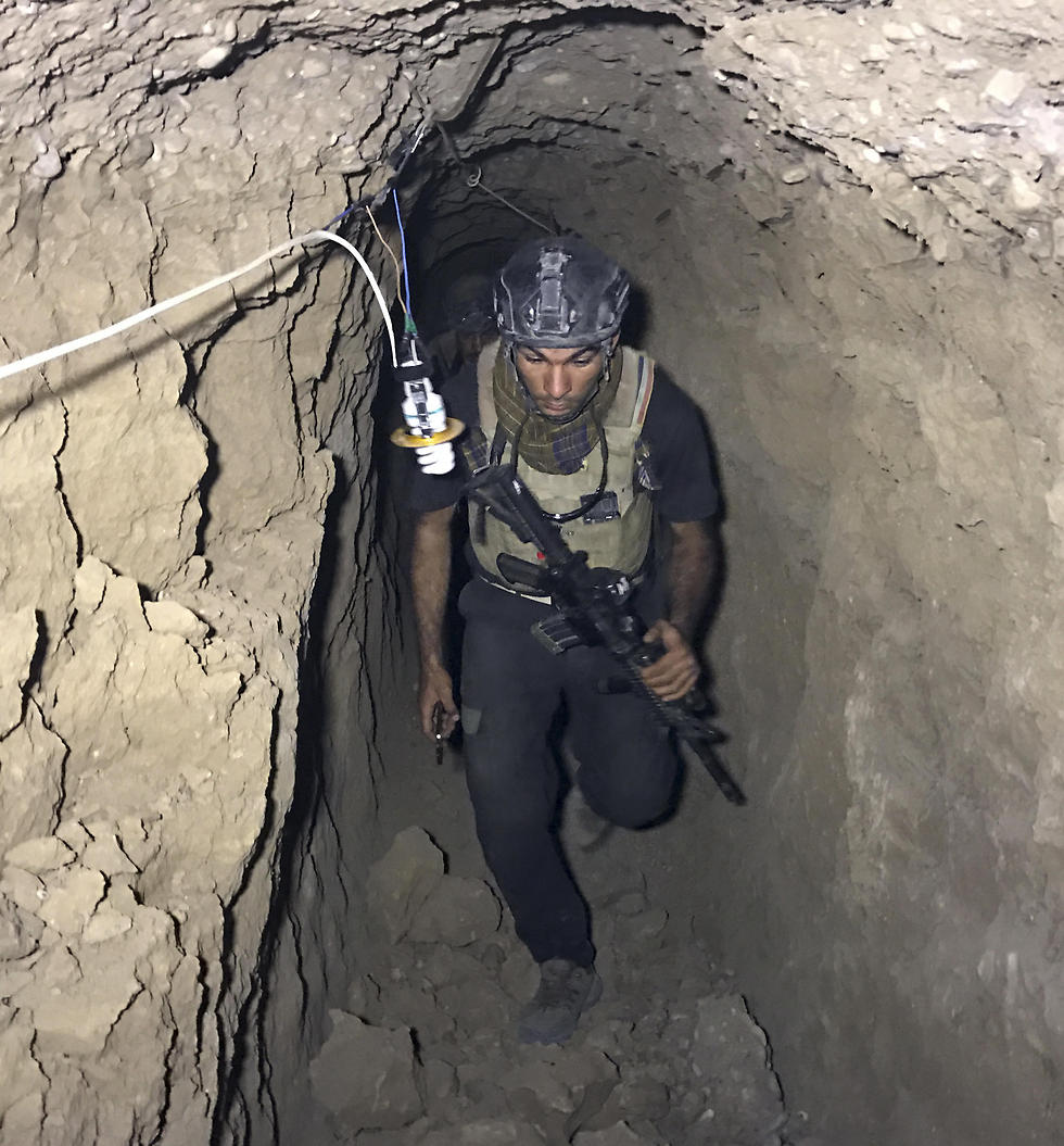 Tunnels uncovered in Mosul (Photo: AP)