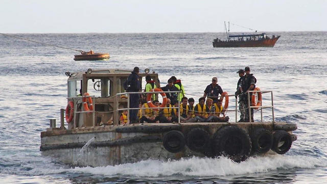 פליטים מתקרבים לחופי אוסטרליה. ארכיון (צילום: EPA) (צילום: EPA)