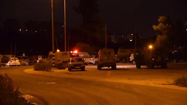 Ramallah checkpoint where the Cohen family was released (Photo: Inbal Reuveni/TPS) (Photo: Inbal Reuveni/TPS)