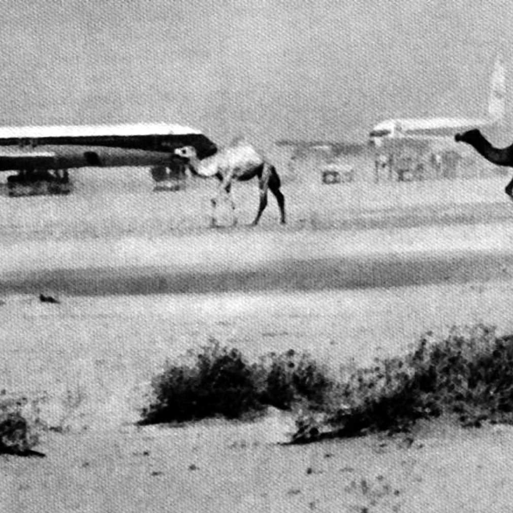 שניים מהמטוסים שודיע חדאד חטף במקביל לאחר שהונחתו בירדן, נובמבר 1970