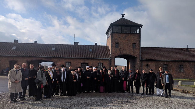 The delegation at the death camp (Photo: MFA)