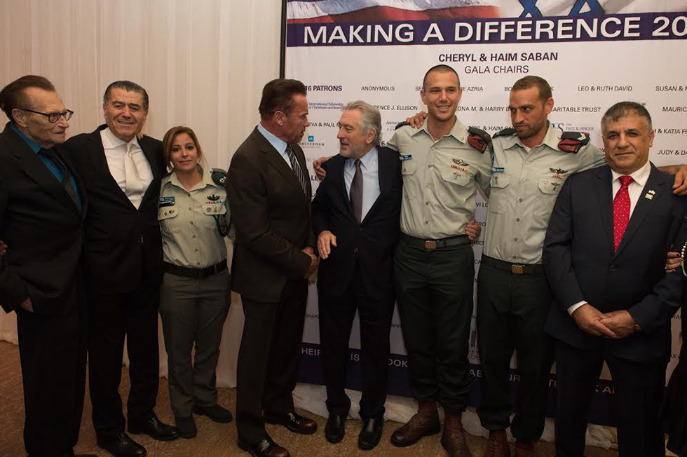 Soldiers and celebrities at an FIDF gala. Eizenkot intends to redirect donations to higher education scholarships (Photo: AJR Photography) (Photo: AJR Photography)