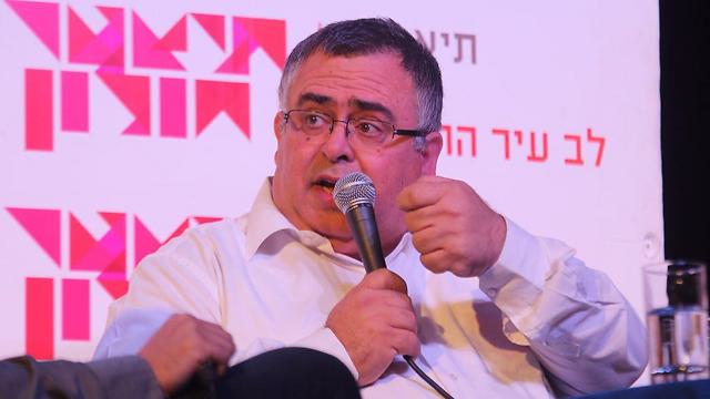 David Bitan speaking in Holon (Photo: Motti Kimchi)