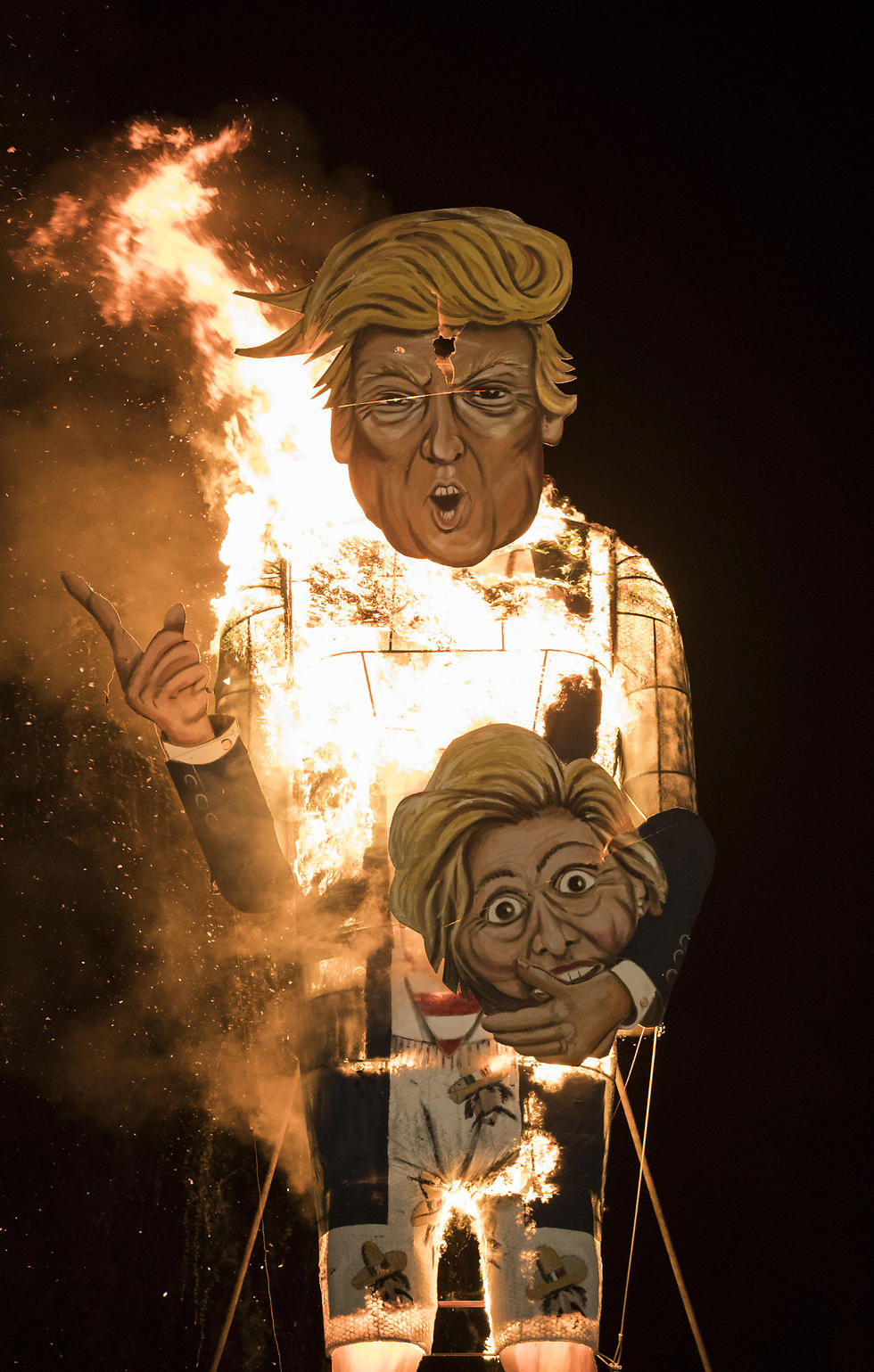 Donald Trump effigy in Britain (Photo: Gettyimages)