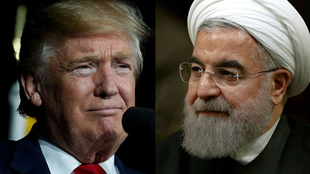 "התערבות ברורה בענייניה של איראן". רוחאני וטראמפ (צילום: AP, רויטרס) (צילום: AP, רויטרס)