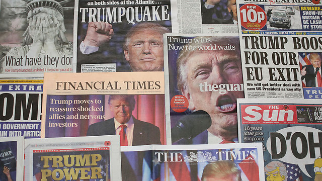 העיתונים הבריטיים על ניצחון טראמפ (צילום: Gettyimage) (צילום: Gettyimage)