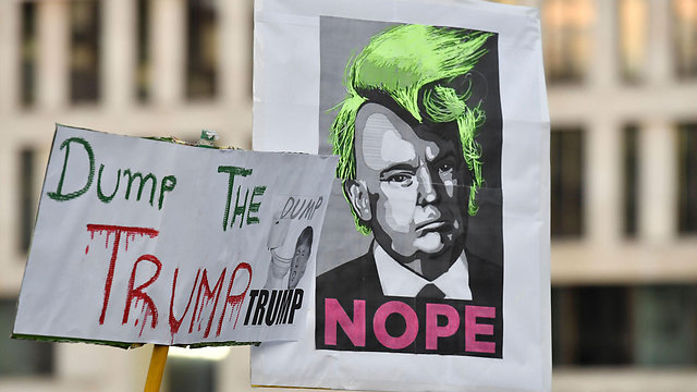 הפגנה נגד טראמפ בברלין (צילום: AFP) (צילום: AFP)