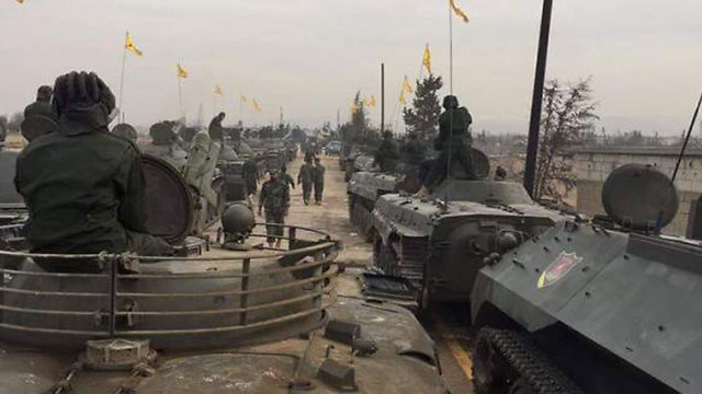 Hezbollah parades US supplied armored personnel carriers 
