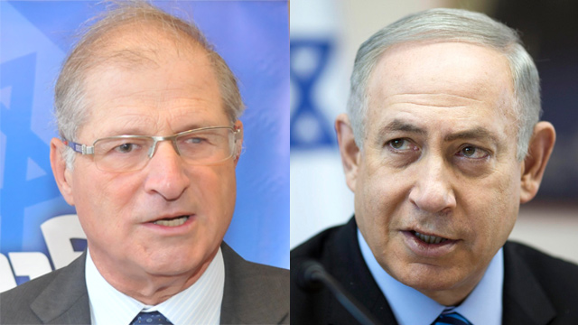 Prime Minister Netanyahu and David Shomron (Photo: EPA, Yaron Brenner) (Photo: EPA, Yaron Berner)