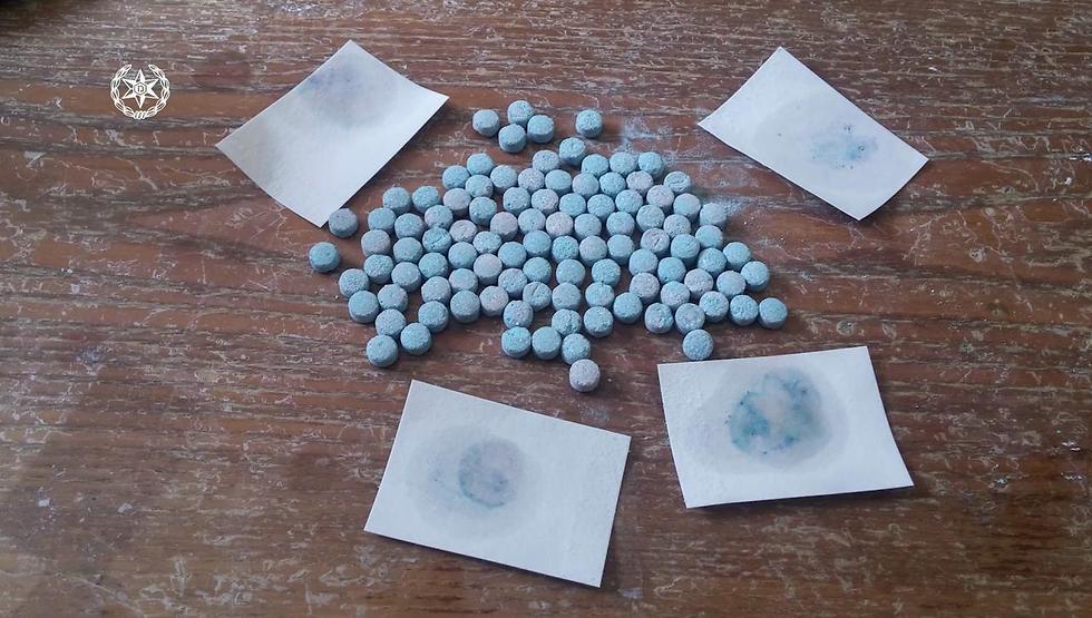 Ecstasy tablets seized (Photo: Israel Police)