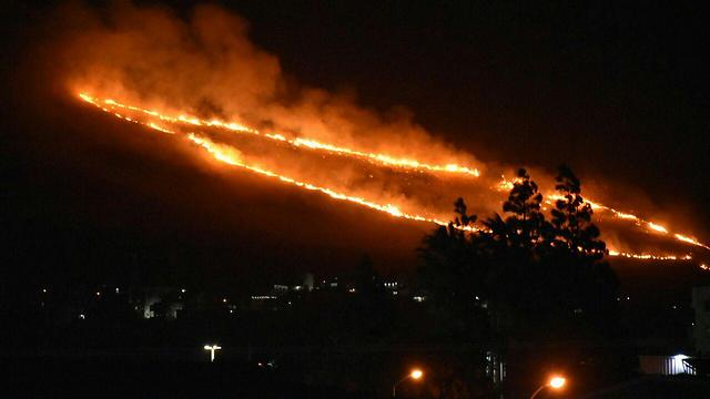 Ring of fire from Nahaf to Sajur (Photo: Fire Service Spokesperson's Unit)