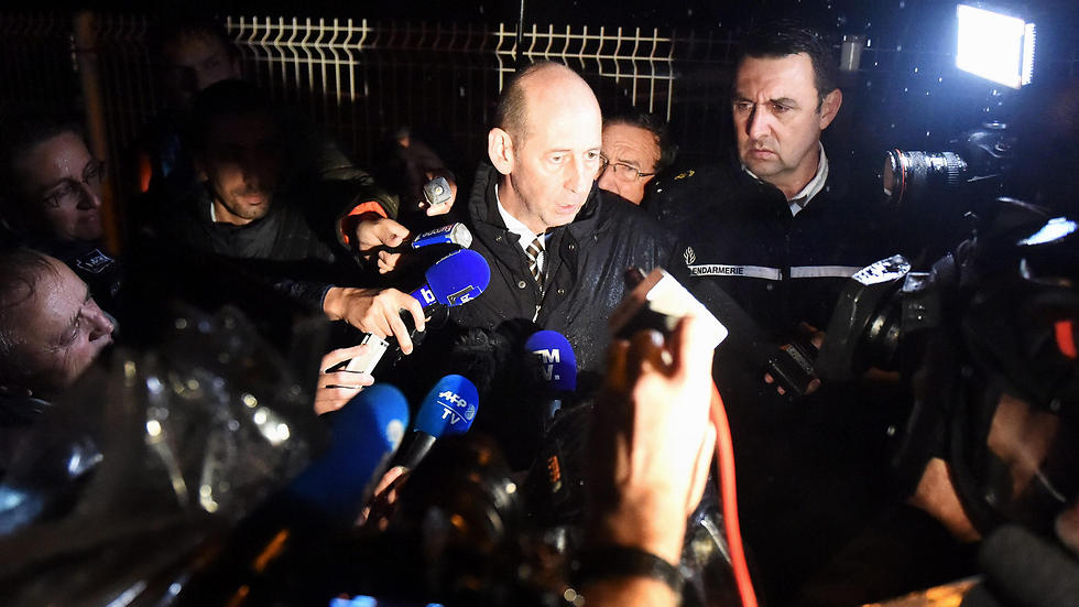 Montpellier prosecutor Christophe Barret (C) speaks during a press conference near the retirement home (Photo: EPA)