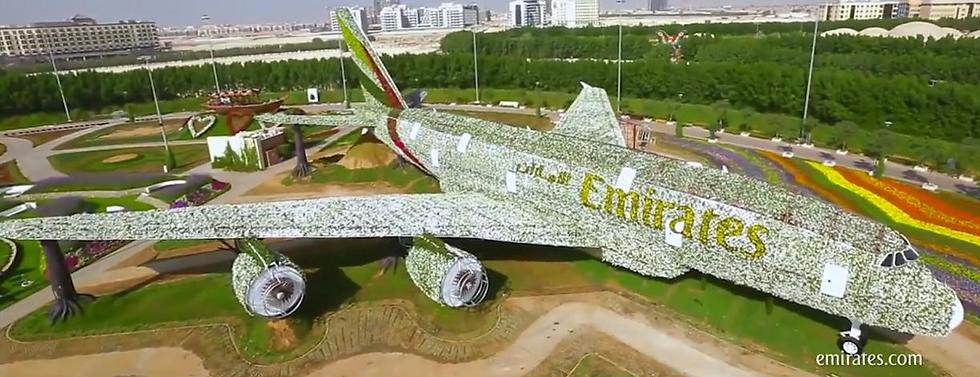 מטוס הפרחים (צילום: Emirates) (צילום: Emirates)