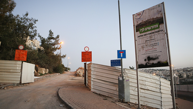 אתר הבנייה בשכונת רמת שלמה (צילום אלכס קולמויסקי) (צילום אלכס קולמויסקי)