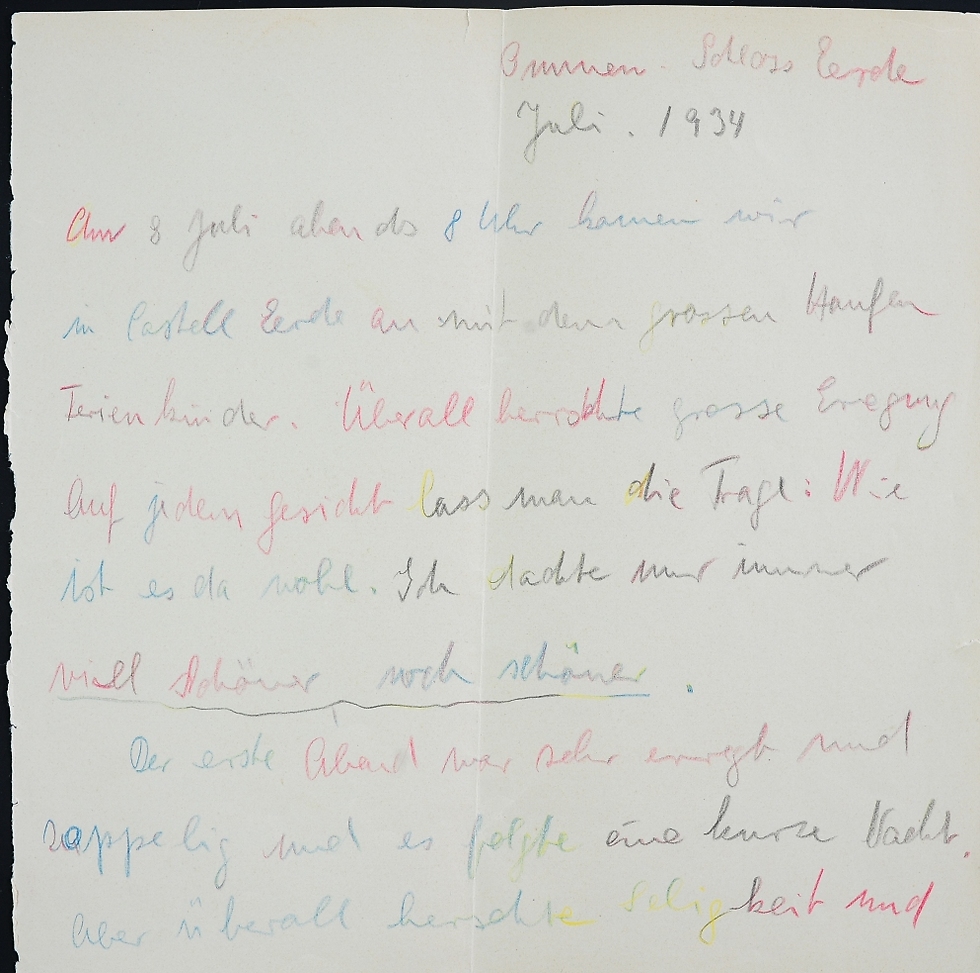 דוגמא לאחד המכתבים שקיבלה חוה אונגר מהילדים (צילום באדיבות יד ושם) (צילום באדיבות יד ושם)