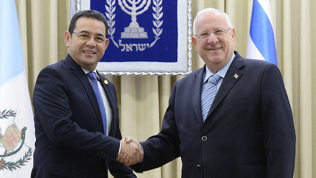 На встрече президентов в Иерусалиме. Фото: Марк Неаман