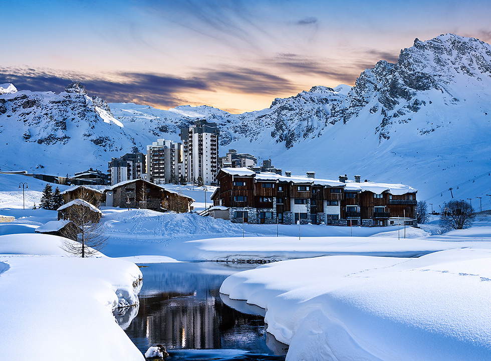 העיירה טין, בה נמצאים אחד מאתרי הסקי הגדולים בצרפת (צילום: iStock) (צילום: iStock)