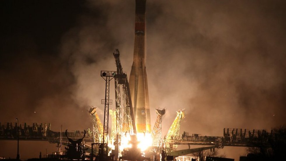 התפוצצה שש דקות לאחר השיגור. החללית הרוסית (צילום: מתוך טוויטר) (צילום: מתוך טוויטר)