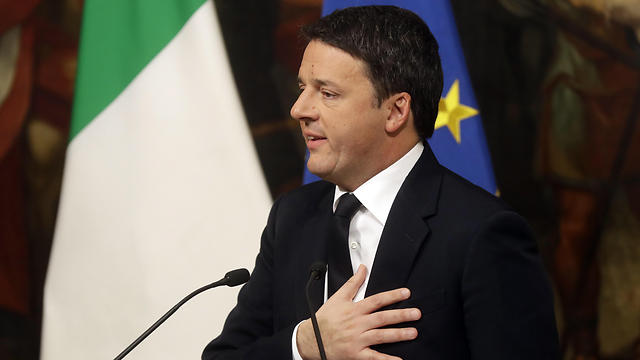 ראש ממשלת איטליה מתיאו רנצי שהתפטר (צילום: AP) (צילום: AP)