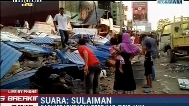 TV footage shows destruction in Aceh (Photo: Reuters)