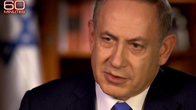 Netanyahu during CBS interview