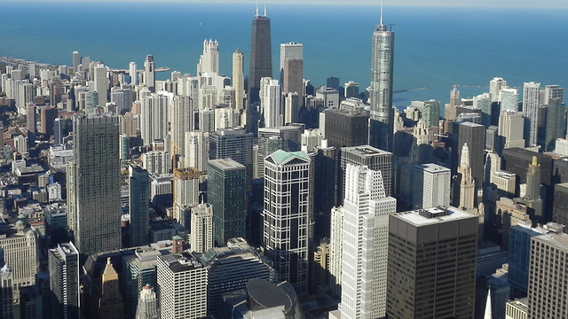 קו הרקיע של שיקגו במדינת אילנוי, ארה"ב (צילום:  זיו ריינשטיין) (צילום:  זיו ריינשטיין)